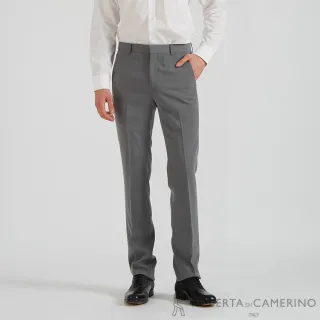 【ROBERTA 諾貝達】男裝 緊身版型 時尚西褲 平口(灰色)