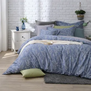 【就是好眠】100%精梳棉兩用被床包組-嵐山散策(加大)