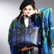 Vivienne Westwood經典格紋斗篷披肩