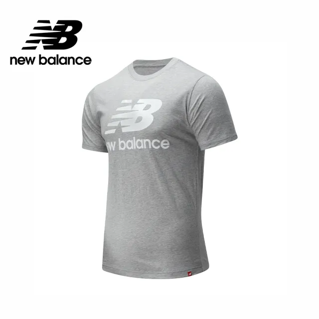 New Balance Nb 經典logo短袖上衣 男款 灰色 Amt01575ag 亞版版型正常 Momo購物網