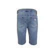 【GUESS】男裝-復古仿舊直筒牛仔短褲-藍(MK2D9953LBL)