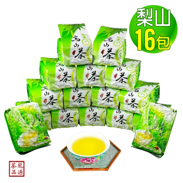 【龍源茶品】梨山清晨薄霜手捻金芽烏龍茶葉16包組/無焙火(150g/包-共4斤/烏龍茶/附提袋/可茶几冷泡茶)