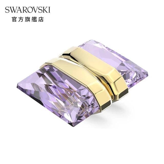 SWAROVSKI 施華洛世奇【SWAROVSKI 施華洛世奇】Lucent 耳骨夾單個 黃色 鍍金色色調