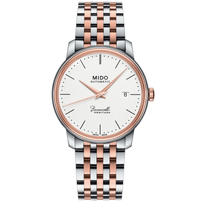 【MIDO 美度】BARONCELLI HERITAGE 永恆系列 復刻超薄機械腕錶 / 39mm(M0274072201000)