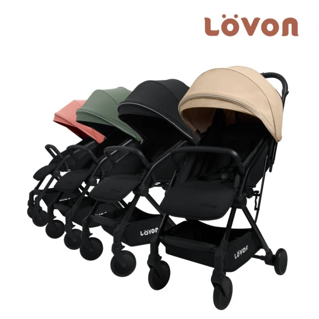 【LOVON】秒收輕量嬰兒推車(嬰兒推車 單手收車)
