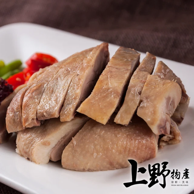 【上野物產】肉嫩鮮甜鹹水鵝 x4包(400g±10%/包)