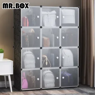 【Mr.Box】12格12門包包防塵收納組合櫃