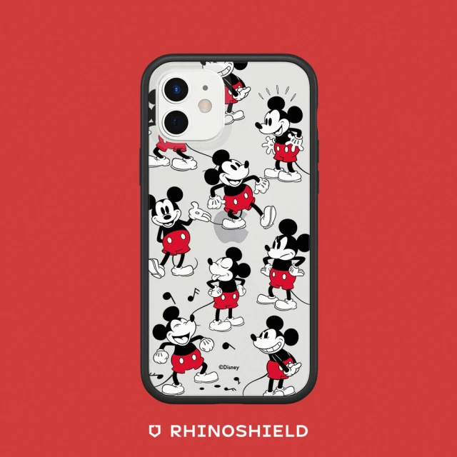 【RhinoShield 犀牛盾】iPhone 12 mini/12 Pro/Max Mod NX邊框背蓋手機殼/米奇系列-米奇的常態(迪士尼)