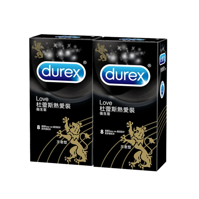 【Durex杜蕾斯】熱愛裝王者型保險套2盒(12入/盒)