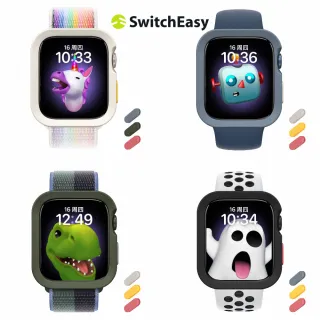 【SwitchEasy 美國魚骨】Apple Watch 7/6/5/4/SE 40/41mm Colors手錶保護殼(TPU 保護殼)