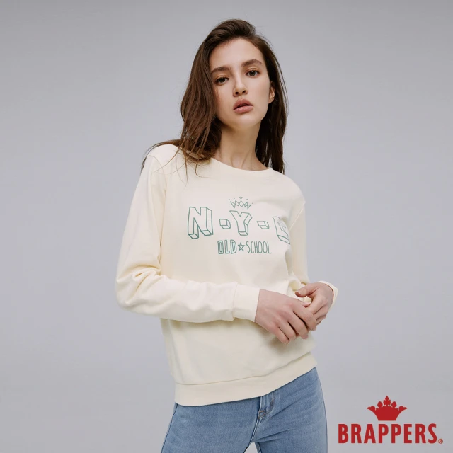 【BRAPPERS】女款 撞色塗鴉印花T恤(鵝黃)