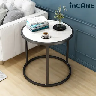 【Incare】北歐風仿大理石客廳沙發小茶几/邊桌(三色可選)