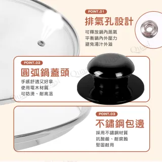 【台灣製】強化玻璃鍋蓋(32cm)
