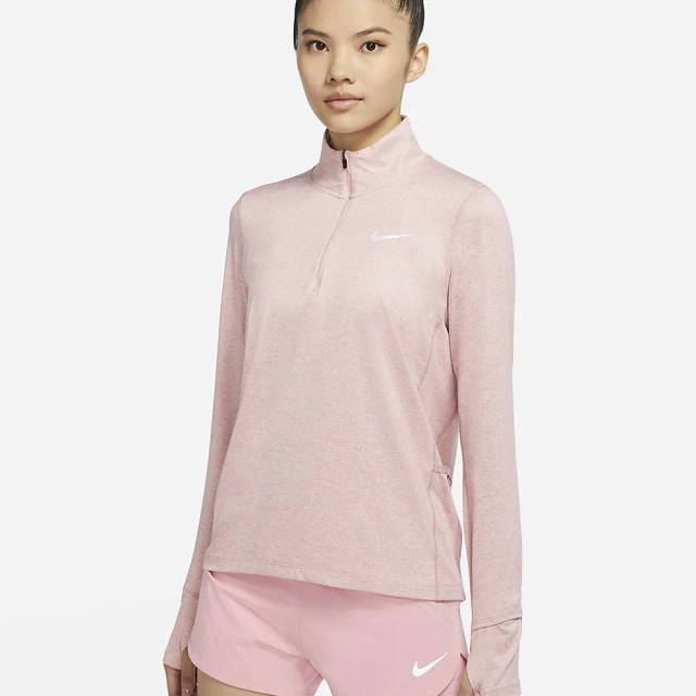 NIKE 耐吉【NIKE 耐吉】長袖上衣 AS W NK DF ELEMENT TOP HZ 女款 粉(CU3221601)