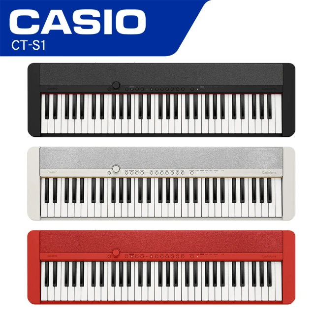 【CASIO 卡西歐】CT-S1 61鍵電子琴(支援APP練習)