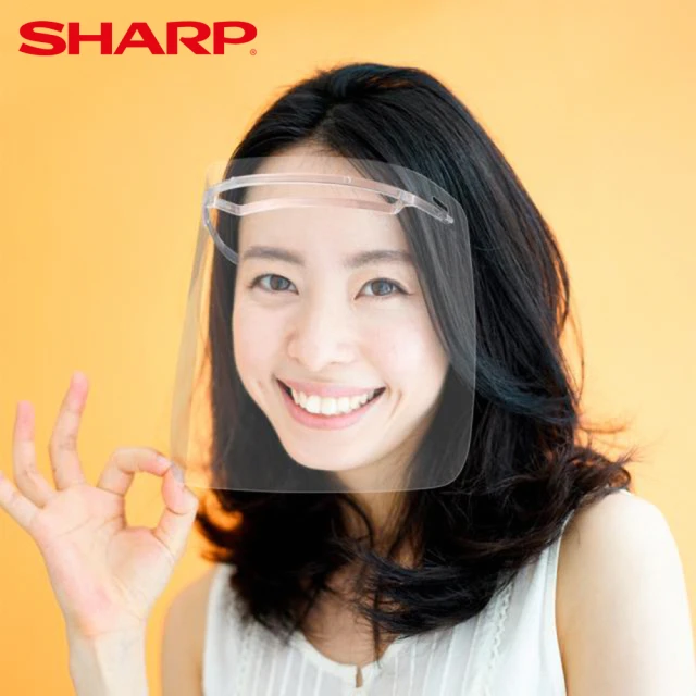 【SHARP 夏普】奈米蛾眼科技防護面罩(全罩式)
