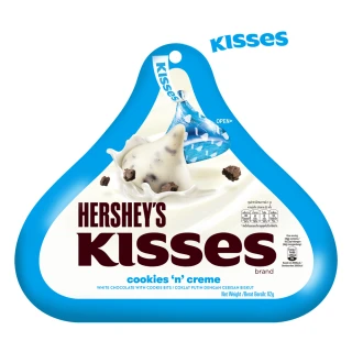 【Hersheys 好時】Kisses水滴夾餡巧酥白巧克力82g(巧克力)