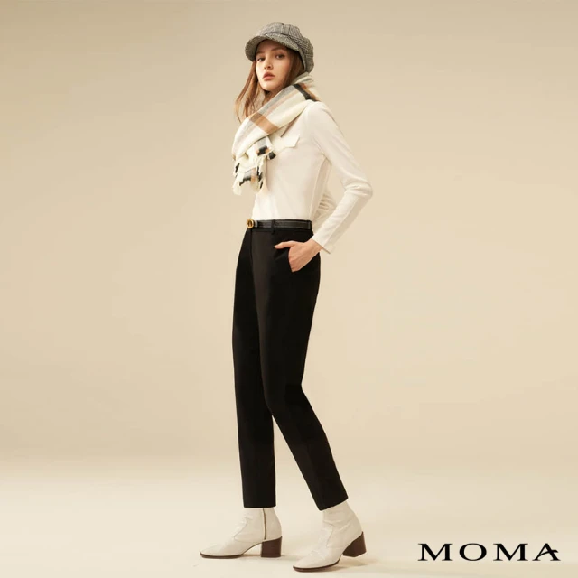 【MOMA】簡約修身西裝褲(黑色)