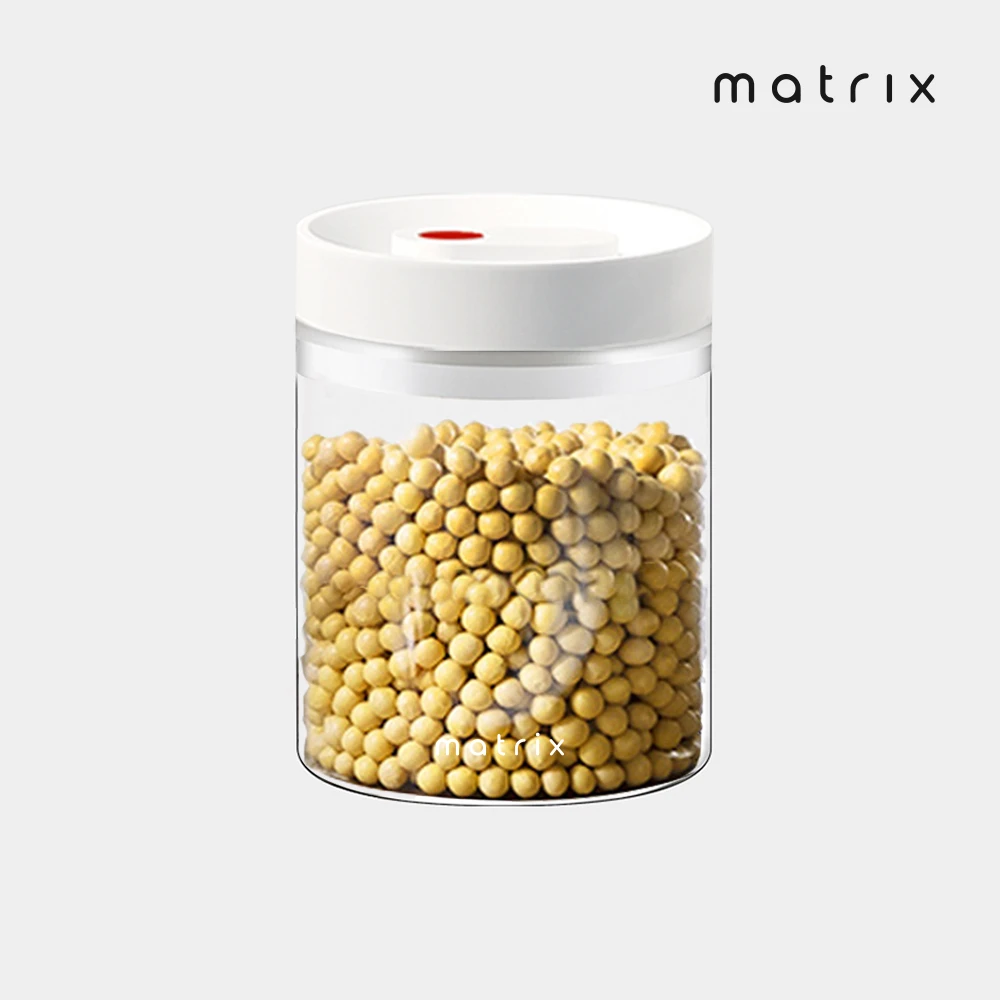 【Matrix】真空保鮮玻璃密封罐800ml(咖啡豆密封 不含雙酚A 防潮儲存罐 手動抽真空)