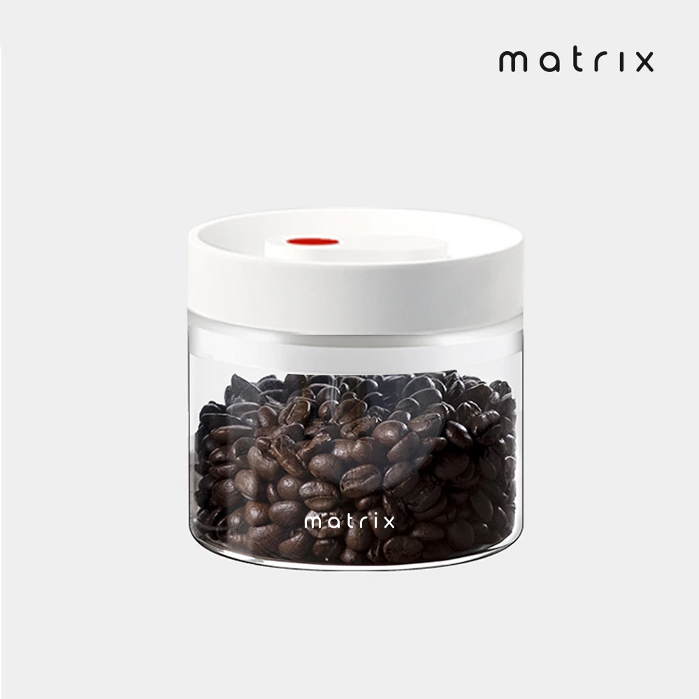 【Matrix】真空保鮮玻璃密封罐400ml(咖啡豆密封 不含雙酚A 防潮儲存罐 手動抽真空)