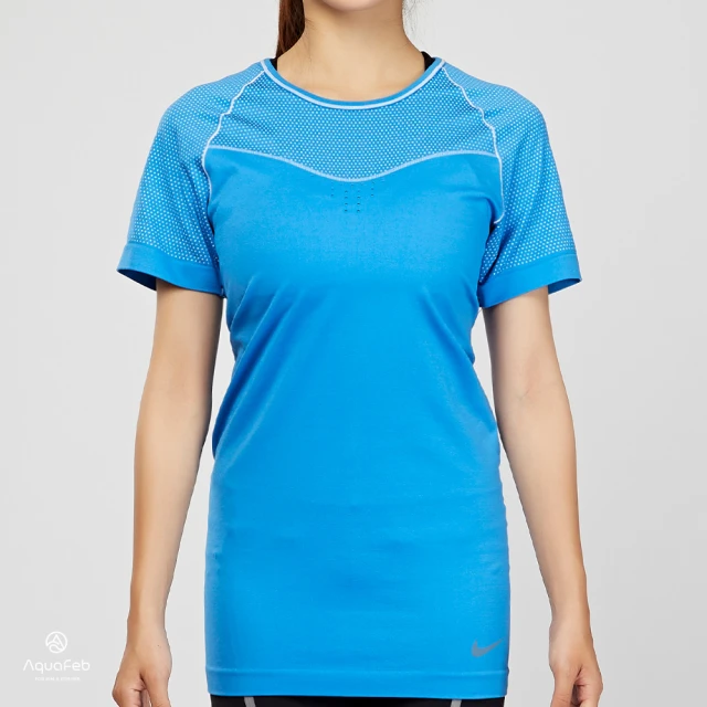 【NIKE 耐吉】Pro Hypercool Limitless 女款 天空藍色 運動 緊身 短袖 上衣 725648-435