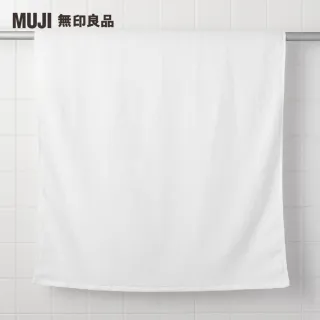 【MUJI 無印良品】棉圈絨可剪裁浴巾/薄型/柔白