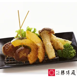 【勝博殿】2人特餐 - 精選豬排組合套餐+脆嫩雞排套餐+炸野菜+冰紅茶(平假日通用)