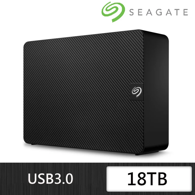 【SEAGATE 希捷】新黑鑽 18TB 3.5吋外接硬碟(STKP18000400)