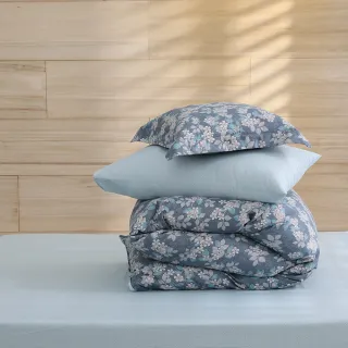 【MONTAGUT 夢特嬌】100%純棉兩用被床包組-琉璃尋花(雙人)