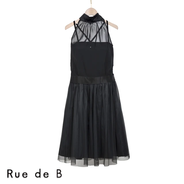 【AZUR】Rue de B 赫本風兩件式紗紗洋裝