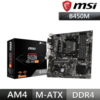 【MSI 微星】B450M PRO-VDH MAX AMD主機板