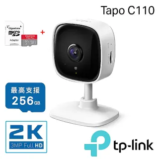 (64G記憶卡組)【TP-Link】Tapo C110 300萬畫素 高解析度 家庭防護 WiFi 無線網路攝影機 監視器 IP CAM
