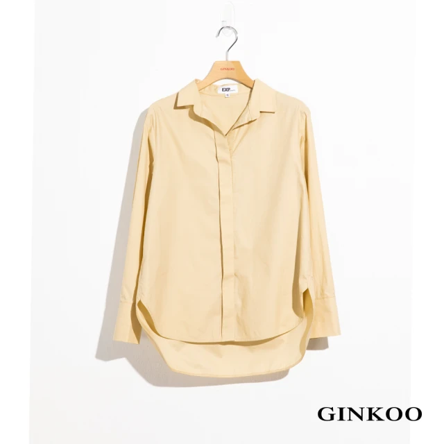 GINKOO 俊克【GINKOO 俊克】弧形下襬襯衫