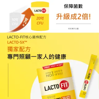 【韓國鍾根堂】LACTO-FIT 升級版 益生菌(大童及成人款*2)