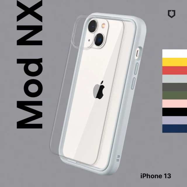 第01名 【RhinoShield 犀牛盾】iPhone 13 6.1吋 Mod NX 邊框背蓋兩用手機保護殼(獨家耐衝擊材料)