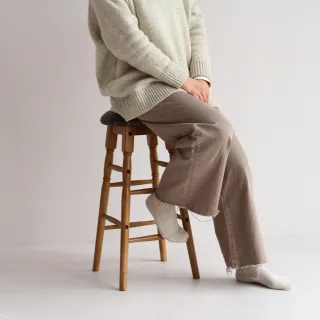 【FL 滿屋生活】ICHIBA 自然系皮革座面高腳椅(高腳凳/吧台椅/椅凳/椅子/中島椅)