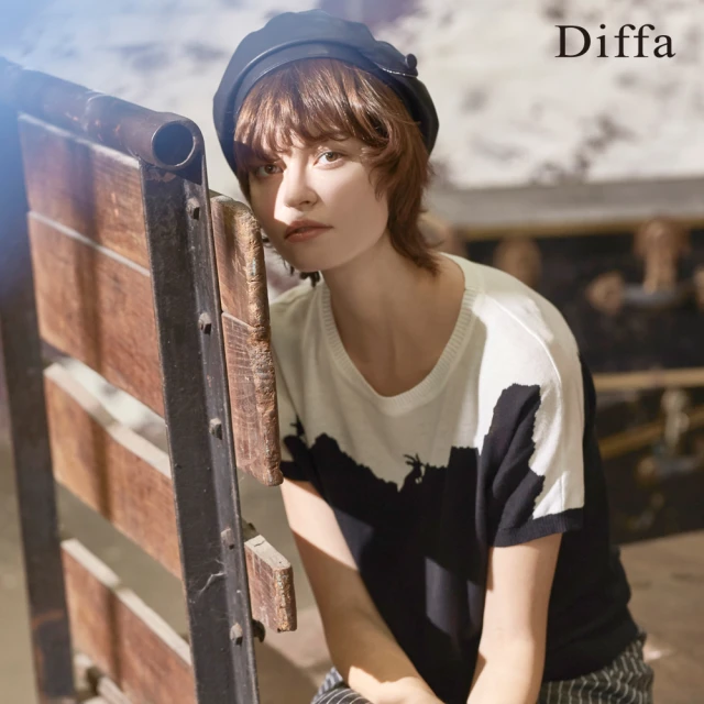 【Diffa】山羊圖騰連袖線衫