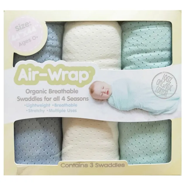 【美國Woombie】100%有機棉網眼多用途包巾(嬰兒包巾、有機棉、紗布巾、哺乳圍巾)