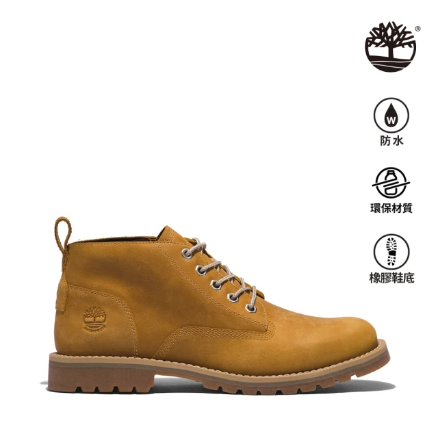 【Timberland】男款小麥色全粒面皮革防水查卡靴(A2AKT231)