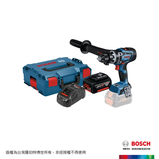 【BOSCH 博世】BITURBO 雙渦輪免碳刷震動電鑽/起子機 GSB 18V-150 C(6.0Ahx1)