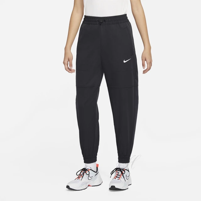 【NIKE 耐吉】長褲 女款 運動長褲 縮口 AS W NSW SWSH PANT WVN 黑 DR7840-010