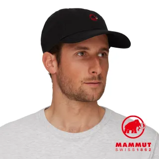 【Mammut 長毛象】Baseball Cap Mammut 經典棒球帽 黑色PRT1 #1191-00051