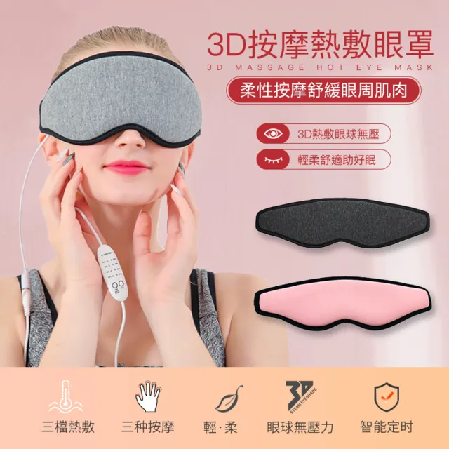3D按摩熱敷眼罩