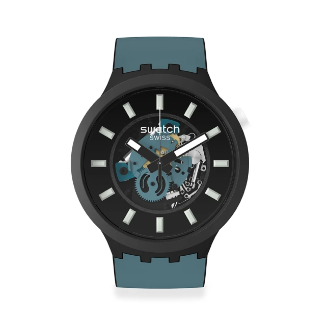 【SWATCH】BIG BOLD系列手錶 BIOCERAMICNIGHT TRIP夜遊 男錶 女錶(47mm)