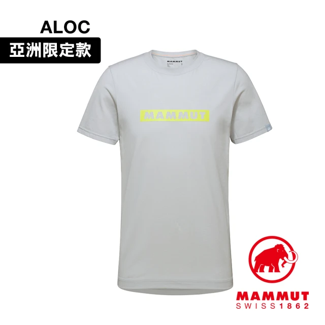 【Mammut 長毛象】QD Logo Print T-Shirt AF Men 輕便短T 男款 公路灰/淺萊姆綠 #1017-02011