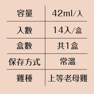 【老協珍】熬雞精常溫禮盒14入(42ml/入)