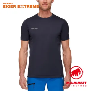 【Mammut 長毛象】Moench Light T-Shirt Men 輕量極限艾格透氣短袖排汗衣 男款 夜藍 #1017-02960