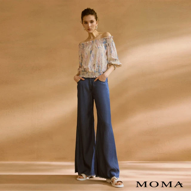 MOMA【MOMA】微光天絲牛仔寬褲(兩色)