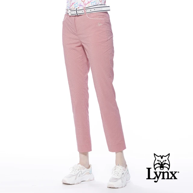 Lynx Golf 女款彈性舒適布料夜光織帶設計膠印設計拉鍊