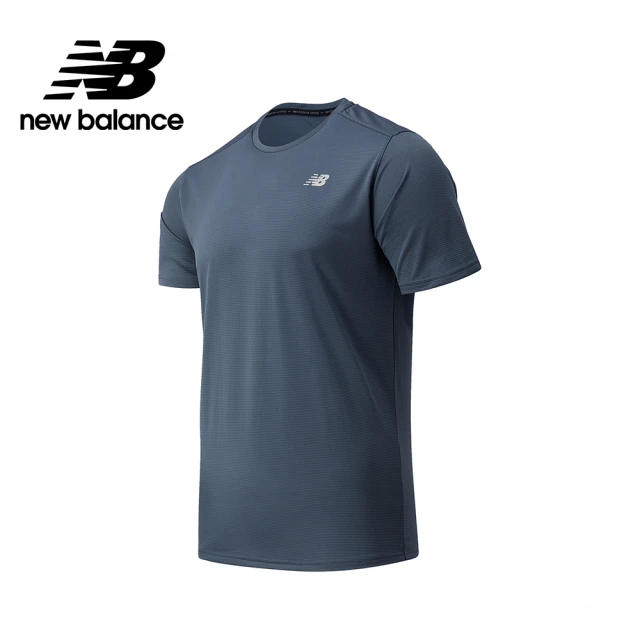 【NEW BALANCE】NB Dry短袖T_男性_灰色_AMT03203THN(亞版 版型正常)